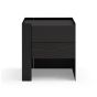 Tunica Bedside Table - Black Oak - Pair by Tommy Franks | Style Our Home