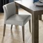 Turin Dark Oak Upholstered Pebble Grey Dining Chair (a pair) - Style Our Home