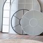 Valence White Round Mirror