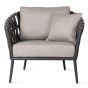 Leo Lounge Chair with Almond Seat and Back Cushion by Vincent Sheppard | Style Our Home