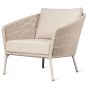 Akari Lounge Chair with Seat and Back Almond Cushions - Customisable by Vincent Sheppard| Style Our Home