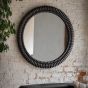 Emery Blackwash Round Mirror by Gallery Living | Style Our Home