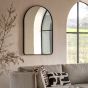 Holworth Arch Mirror Black
