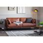 Ludlow Brown Leather Sofa by Hudson Living | Style Our Home