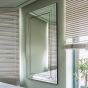 Maia All Glass Modern Bevelled Full Length Leaner Mirror by Belle Pareti | Style Our Home