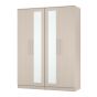 York Tall 4 Door Wardrobe in Kashmir Ash
