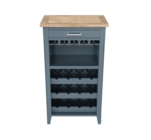 Signature Blue Wine Rack / Glass Storage Cabinet by Baumhaus | Style Our Home