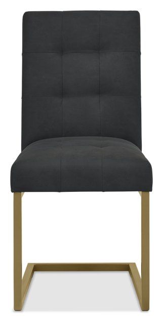 Athena Fumed Oak Upholstered Cantilever Chair by Bentley Designs | Style Our Home