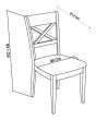 Montreux Antique White Ivory Bonded Leather X Back Dining Chair (a pair)