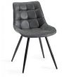 Tivoli Weathered Oak 4-6 Seater Table & 4 Seurat Dark Grey Faux Suede Fabric Chairs by Bentley Designs | Style Our Home