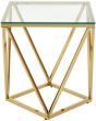 Axel Gold Twist Small End Table by Prestige | Style Our Home