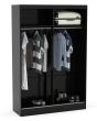 Lynx Black 2 Door Sliding Wardrobe