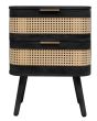 Noah 2 Drawer Bedside Black by Birlea | Style Our Home