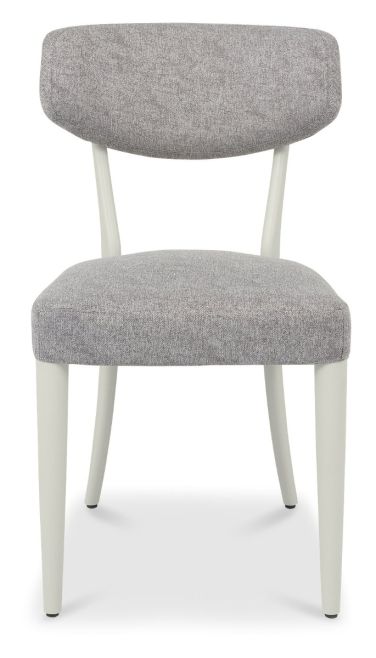 Larsen Soft Grey Upholstered Chair - Grey Fabric (Pair) by Bentley Designs | Style Our Home