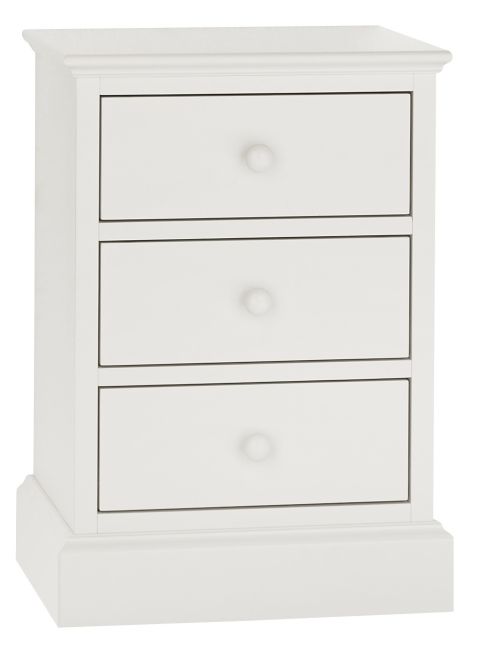 Ashby White 3 Drawer Nightstand - Style Our Home