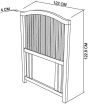 Ashby Soft Grey Slatted Small Double Headboard - Style Our Home 