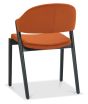 Camden Peppercorn Upholstered Chair in a Rust Velvet Fabric (Pair) by Bentley Designs | Style Our Home