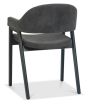 Camden Weathered Oak & Peppercorn 6-8 Seater Table & 6 Arm Chairs in Dark Grey Fabric by Bentley Designs | Style Our Home