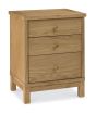 Atlanta Oak 3 Drawer Nightstand - Style Our Home