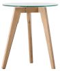 Blake Clear Round Side Table by Hudson Living| Style Our Home