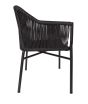 Bogart Rope Carver Black Chair