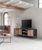 Cosmo No.2 Medium TV Stand, 3 Doors, 2 Open Racks