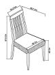 Bergen Grey Washed Oak 4-6 Seater Table & 4 Slat Back Chairs in Titanium Fabric by Bentley Designs | Style Our Home