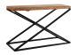 Phoenix Console Table With Glass by Indus Valley