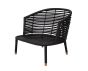 Sense Black Lounge Chair by Cane-line | Style Our Home