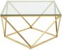 Axel Gold Finish Twist Large End Table  by Prestige | Style Our Home