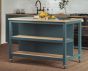 Kitchen Island (Blue) Open with Breakfast Bar by Baumhaus | Style Our Home