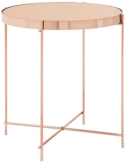 Axel Rose Gold Low Side Table by Prestige | Style Our Home