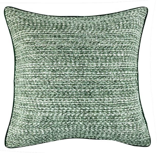 Textured Slub Cushion Green by Malini | Style Our Home