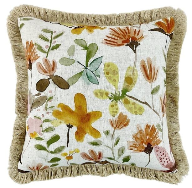 Floral Printed With Fringe by Malini | Style Our Home