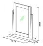 Atlanta Two Tone Vanity Mirror - Style Our Home