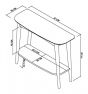 Dansk Console Table With Shelf - Style Our Home