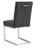 Tivoli Dark Oak 6-8 Seater Table & 6 Cantilever Chairs in Gun Metal Velvet by Bentley Designs | Style Our Home