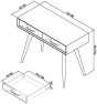 Sienna Fumed Oak & Peppercorn Dressing Table by Bentley Designs | Style Our Home