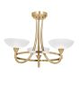 Cagney 3 Ceiling Lamp Antique Brass