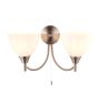 Alton 2 Wall Light Satin Chrome