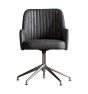 Curie Swivel Chair Antique Ebony