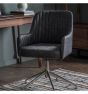 Curie Swivel Chair Antique Ebony