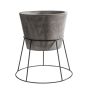 Hadleigh Planter Anthracite Grey Wide