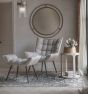 Chrishall Occasional Oatmeal Chair with Footstool by Libra Designs | Style Our Home