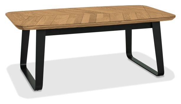Emerson Rustic Oak & Peppercorn Rectangular Coffee Table by Bentley Designs | Style Our Home

