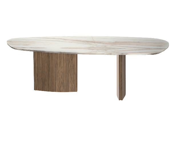 Silhouette table with amber walnut legs by Gautier | Style Our Home