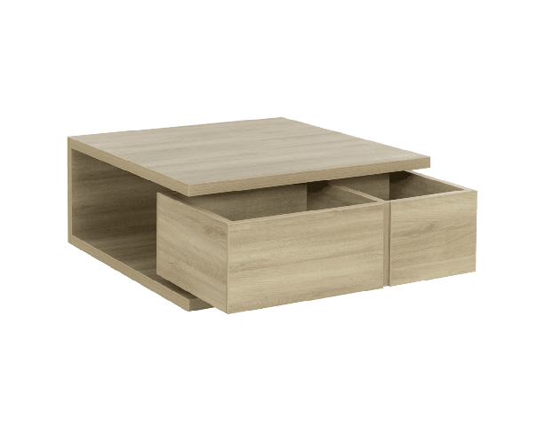 Natura square coffee table with drawers by Gautier | Style Our Home