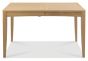 Bergen Oak 4-6 Seater Table & 4 Slat Back Chairs in Black Gold Fabric by Bentley Designs | Style Our Home