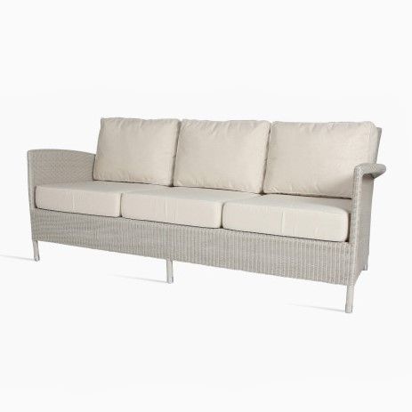 Vincent Sheppard Safi 3 Seater Lounge Sofa with Almond Seat and Back Cushions
