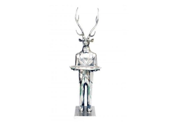 Deer with Plate H216cm by Quirky Barn | Style Our Home